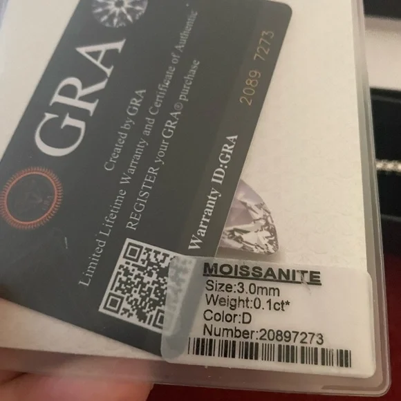 Moissanite Diamond Tennis Bracelet 3mm 6” - Picture 3 of 5